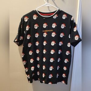 Denim & Flower "Celebrate Life" Santa shirt. Men's medium